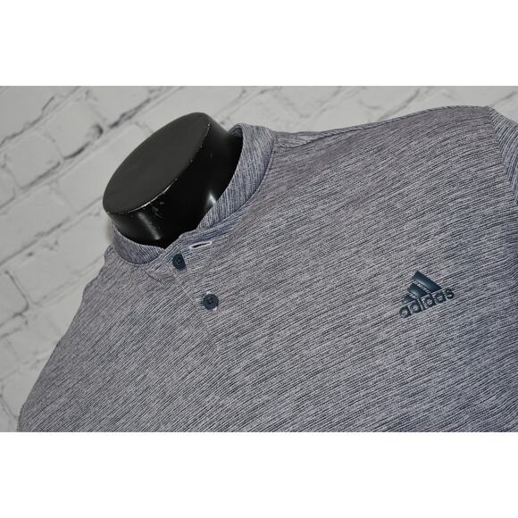 Adidas Golf Henley Shirt Mens Size 2XL XXL Polyester Performance Purple - Picture 7 of 7